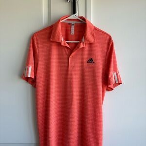 Adidas Men's Orange Polo Shirt
